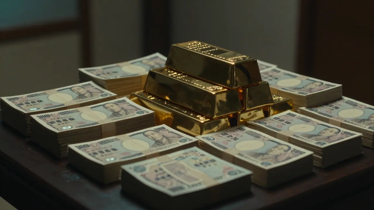 現金十億日圓，再加上一百公斤的黃金。